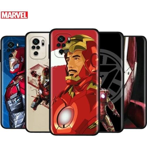 Marvel Iron Man For Xiaomi Redmi Note 10S 10 9 9S 9T 8T 8 7 6 5 Pro Max 5A 4X 4 5G Soft Silicone Phone Case