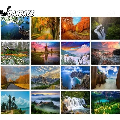 Natural Scenery Diamond Painting 5D Diy Mountain Lake Mosaic Embroidery Landscape Cross Stitch Mosaic Gift Design Home Decor