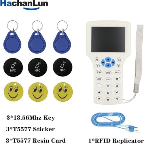 RFID NFC IC 13.56MHZ card Writer ID125KHZ Duplicator English Version card Reader Encryption Program crack version of access card