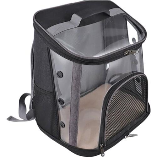 Foldable Pet Cat Backpack Cat Carrier Bag Transparent Capsule Breathable Travel Outdoor Walking Bag Small Animals