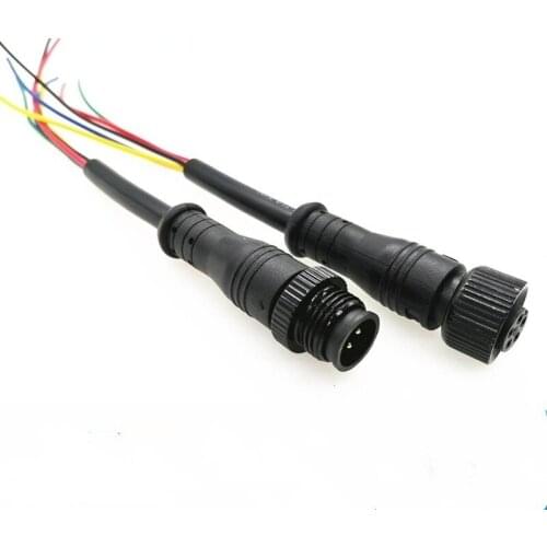 LED Connection Cable Indoor and Outdoor Display Lamp Male and Female Docking M12 Power Cord Waterproof Line