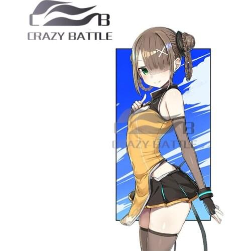 Crazy Battle 13 x 6.4cm Femboy Hooters Furry Car Stickers Motorcycle Helmet Camper Graffiti Creative Scratch-proof Window Decal