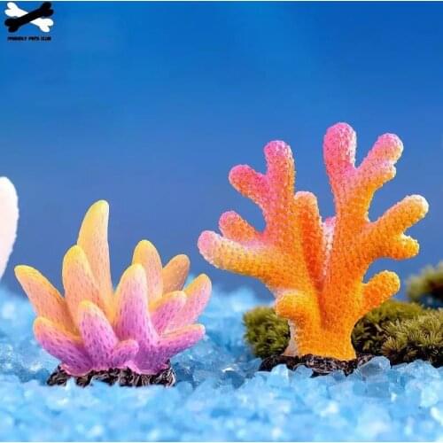 Aquarium Resin Coral Decoration Colorful Fish Aquarium Decoration Artificial Coral for fish Tank Resin Ornaments 23
