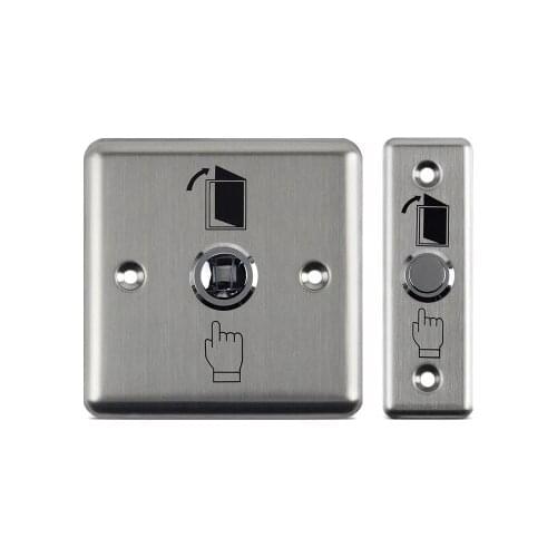 1Set Stainless Steel Exit Button Push Switch Door Sensor Opener Release Magnetic Lock Access Control Home Security Protection