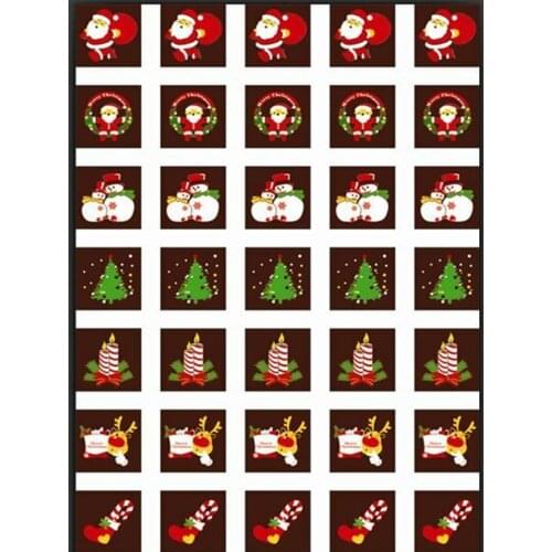 10PCS Food Transfer Paper Chocolate Transfer Paper Christmas Chocolate Transfer Paper Baking DIY Transfer Paper