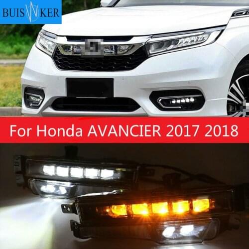 2PCS For Honda AVANCIER 2017 2018 LED DRL Daytime Running Lights Daylight Waterproof Signal car Styling