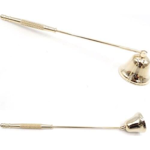 Candle Snuffer Accessories Vintage Decoration Candle Cover Tool Bell Shape Long Handle Banquet Safely Extinguish Home Decor