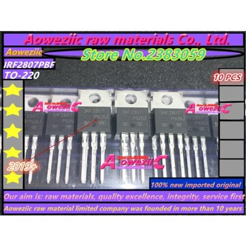 Aoweziic 2019+ 100% new imported original IRF2807PBF IRF2807 TO-220 FET 82A / 75V