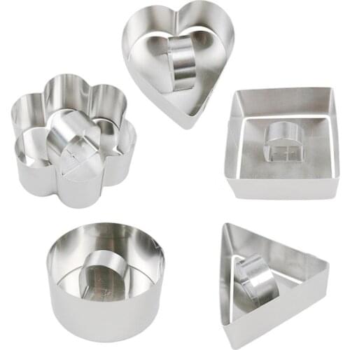 Baking Dish DIY Bakeware Tools Cupcake Mold Salad Dessert Die Mousse Ring Cake Cheese Tool Steel