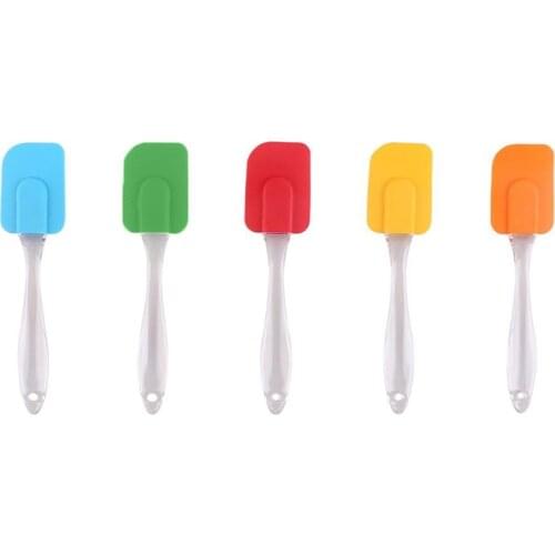 Flexible Portable Silicone Cake Spatula Heat Resistant Cream Butter Scraper Kitchen Baking Tool Accessories Supplies