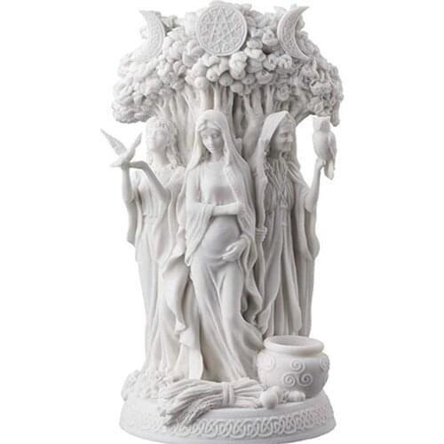 Celtic Dandu Triple Goddess Figurine Hope Honor Harvest Resin Greek Statue Sculpture Angel Figurin Home Garden Decor Room Decor