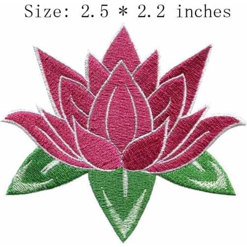 Lotus 2.5"wide embroidery patch for gifts for kids/scrapbooking accessories /estonia