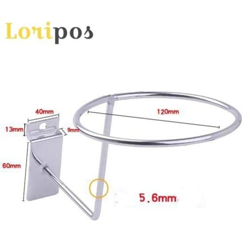 50pcs Metal Multi-functional Hanging Hat Rack Groove Board Cap Bracket Shelf Mounted Wig / Ball / Hat Display Wall Mount Hanger