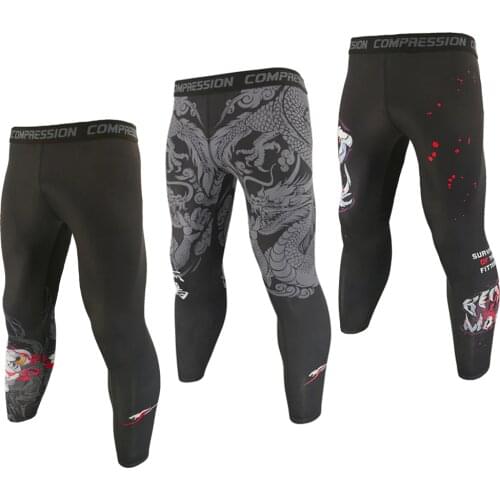 SOTF Men Breathable Elastic Running Leggings Compression Fitness Workout Sports Tight Trousers Gym Jogging Training Pants Male