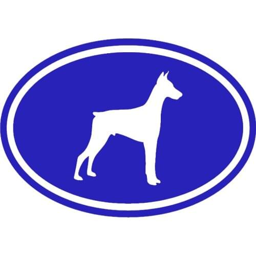 EmpireYing 3 Sizes 8 Colors Loyal Royal Ferocious Guard Dog Doberman Art Car Sticker Canoe Decor Reflective Vinyl Decal Gifts