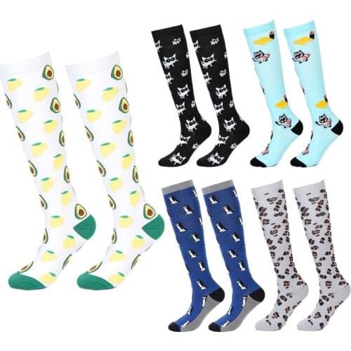 New Compression Stockings Men Women Summer Cycling Socks Edema Diabetes Varicose Veins Running Marathon Sports Compression Socks