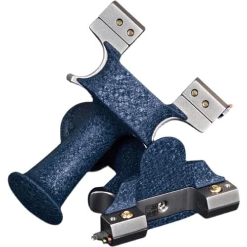 New Outdoor Hunting Shooting Slingshot Titanium Alloy High-power Slingshot Flat Leather Slingshot Adult Hunting Game Shooting