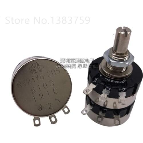 RV24YG20S Double Potentiometer B1K B2K B5K B10K B50K B100K B250K B500K B1M