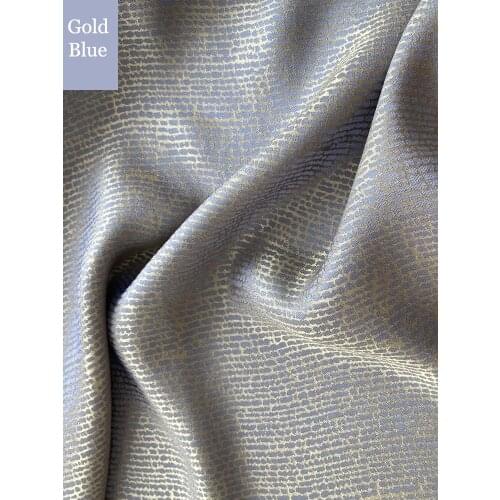 Silk Viscose Dress Material Elegant Glossy Silk Fabric Heavy Crepe Geometric 100cm*114cm