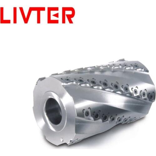 LIVTER high speed steel shaft planer blade machine wood spiral cutter head for planer thicknesser with polished tungsten carbide
