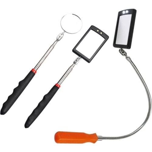 Car LED Inspection Mirror Telescopic Inspection Mirror Portable Inner Wall IIspection Mirror With LED Light