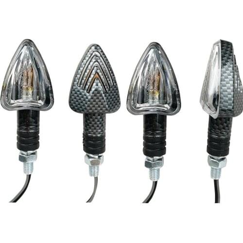 Novel 2pcs Universal Motorcycle Turn Signal Light Double-sided Lighting 12V Super Bright LED Bulbs Light for Motorbike Off Road