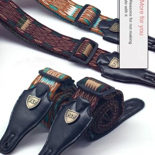 Foreign Trade New Guitar Strap Embroidered Cotton 135-150CM