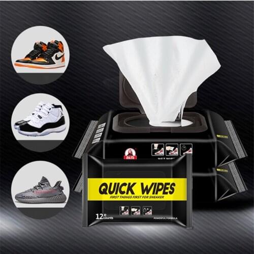 Magic White shoe cleaner Disposable Wet Wipes Leather Shoes Sandals Cleaning Tissue Portable Quick cleaning Shoe Cares Drop Ship