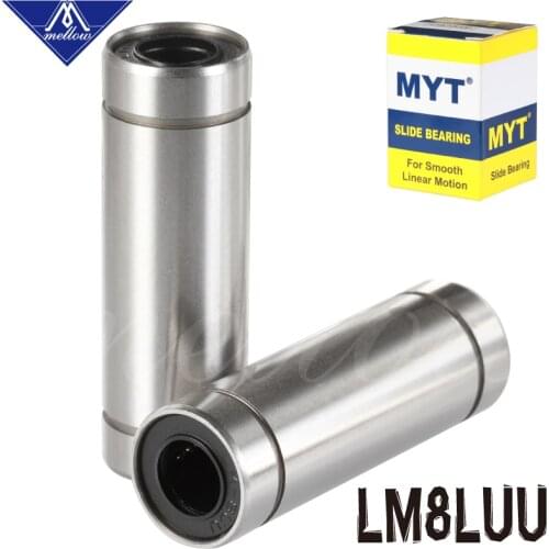 High precision MYT BEARING LM8LUU LML8UU 8x15x45mm 8mm Long linear Ball Bearing Bush Bushing Ultimaker 2 3D printer Cnc Parts