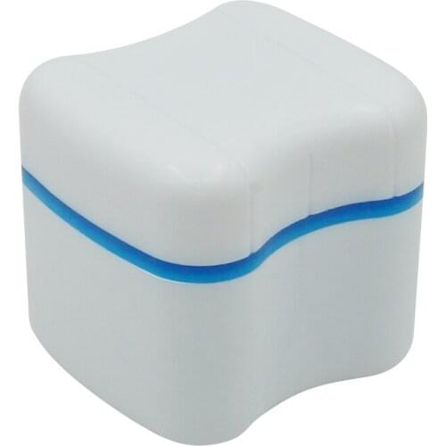 1pc Denture Bath Box Organizer Dental False Teeth Storage Box Case With Filter Screen Container Net Portable Oral Care Tool