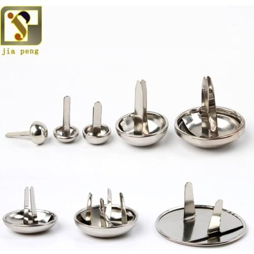 100PCS Silver Plated Pastel Round Brads Scrapbooking Embellishment Card Making DIY Paper decoration 8x5mm (0.318 x 0.201 inch)