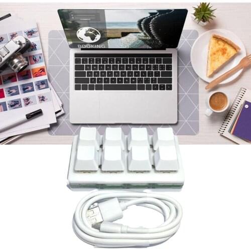 8Key QMK Hotswap YMDK RGB Support Macro Function Type C MX Switches Mechanical Programming Keyboard Numpad For Gaming Photoshop