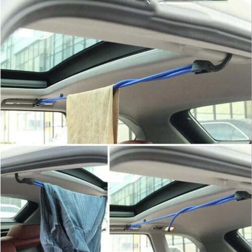Car clothes line, seat back, clothes rack, car clothes hanging rod, lanyard, rear drying rack, trunk retractable