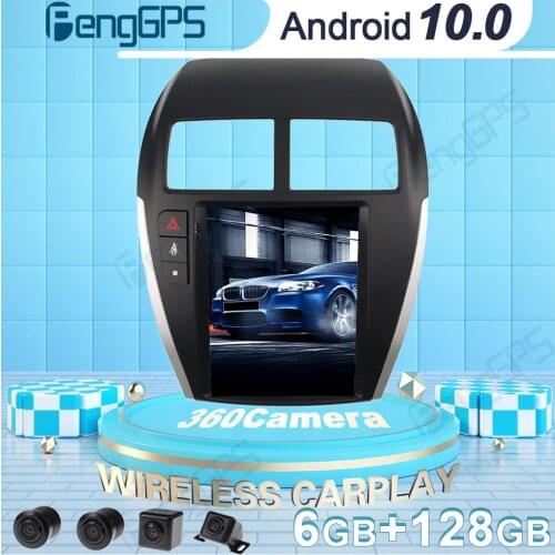 360 Camera Car DVD Player GPS Navigation For Mitsubishi ASX 2013-2018 Tesla Style Android Radio Car Stereo Multimedia Headunit