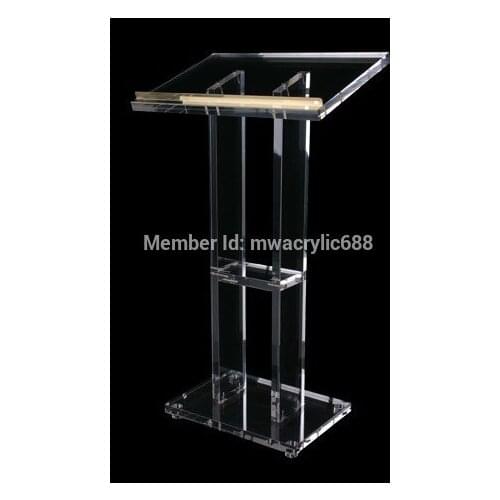 Free Shipping Popularity Beautiful Firm Modern Design Cheap Clear Acrylic Lectern