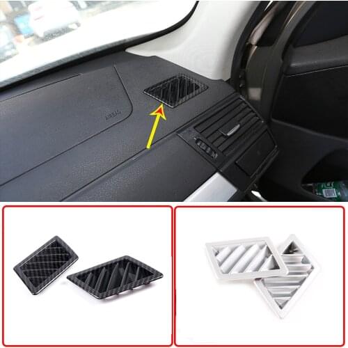 For BMW X3 E83 Interior ABS Carbon/Chrome Car Dashboard Outlet Vent Cover Trim Stickers Interior Modification Car Accessories