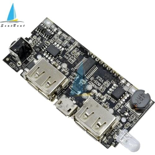 Dual USB 5V 1A 2.1A Mobile Power Bank 18650 Lithium Battery Charger Board Digital LCD Charging Module Automatic Protection