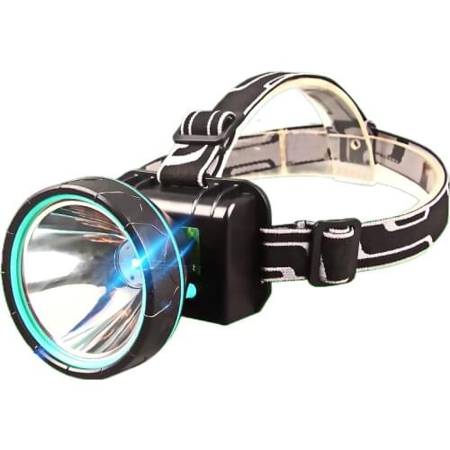 Yellow LED lamp headlight glare night fishing lights rechargeable long-range super-bright flashlight head mount