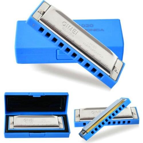 10 Holes Blue Harmonica Key of C Armonica Diatonica Musical Instruments Blues Harp Harpa music wind Instrumento gaita diatônica