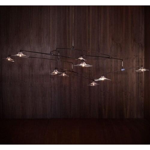 Hotel project sales office clothing store creative post-modern minimalist Nordic guest restaurant studio water bar chandelier