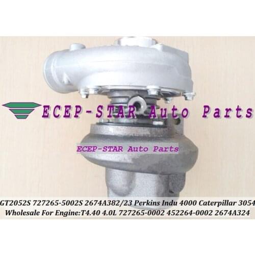 GT2052S 727265-5002S 452264-0002 2674A323 2674A324 2674A382 452264 727265 Turbo For Perkin 4000 For Caterpillar 3054 T4.40 4.0L