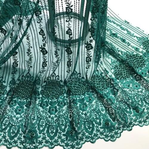 2020 Latest African French Lace Fabric High Quality African Tulle Lace with stones.Pink wedding lace fabric with beaded D1749