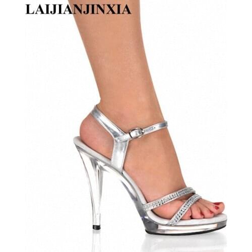 LAIJIANJINXIA Womens Shoes 13 CM High-heeled Shoes Night Club Pole Red Dancing Shoes Sexy Dance Shoes Thin Heels Sandals N-039