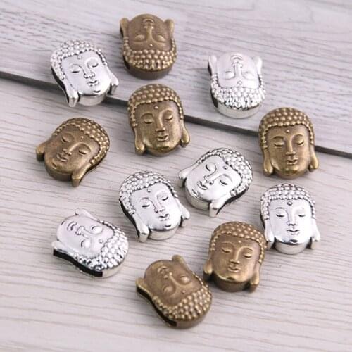 SWEET BELL 20pcs Two Color Lord of Buddha Wheel Spacers Adapters Slider Spacer Jewelry Material For Jewelry Making For 10mm Cord
