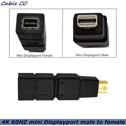 DP 4K 60HZ Mini Displayport Male to Female Extension 21-pin Video Adapter for Monitor TV Digital Camera Video Camera