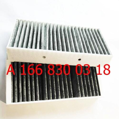 ORIGINAL QUALITY CARBON CABIN AIR FILTER FOR MERCEDES-BENZ C GL-CLASS M-CLASS W166 1.6L 2.2L 5.5L (2011-) A1668300318 LAK878S