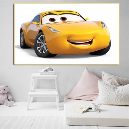 Disney Animation Pixar Cars Canvas Painting Cartoon Posters and Prints Cuadros Wall Decor Picture for Hoom Kids Room Decoration
