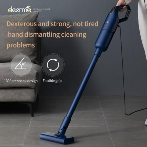 2021Deerma dx1000 handheld vacuum cleaner 16kpa suction portable filter rinse instrument removal with multiple brush heads