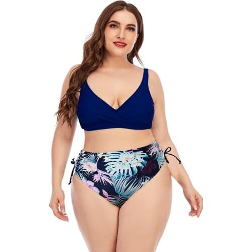 2021 European And American Split Swimsuit Split Two Piece Swimsuit