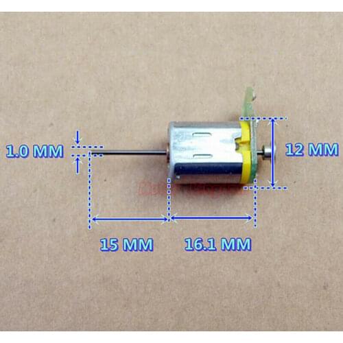 SMC Micro 12mm*10mm N20 Motor DC 5V-24V 12V 19600RPM High Speed 15mm Long 1mm Shaft DIY Speed encoder